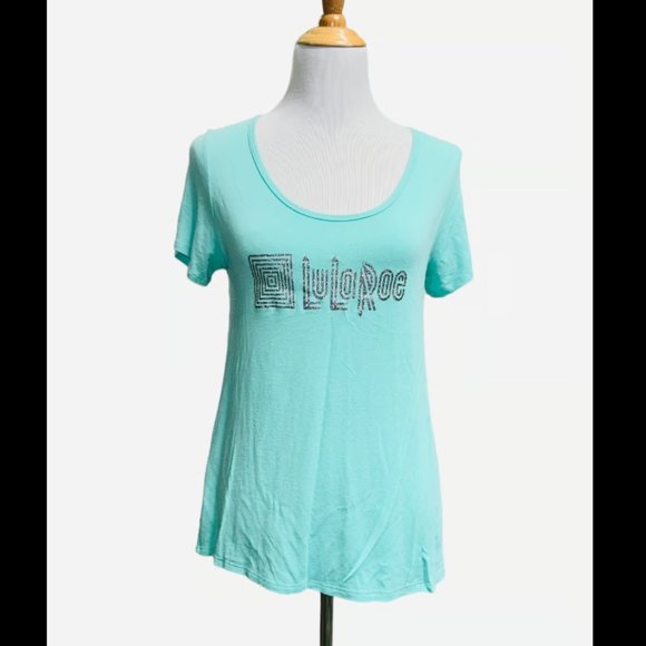 LuLaRoe Tops - Lularoe Classic t Small Glitter logo rare custom